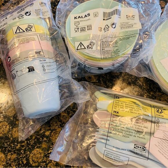 IKEA KALAS Toddler/Little Kid Plates, Bowls, Cups & Silverware Bundle 6-Pack Set - Picture 9 of 11